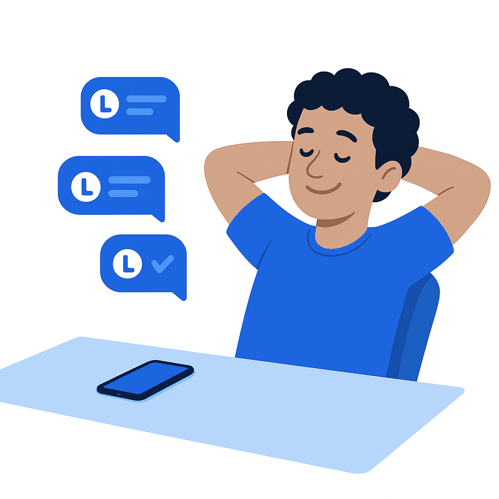 Después con LUNO: todo organizado, respuestas automáticas